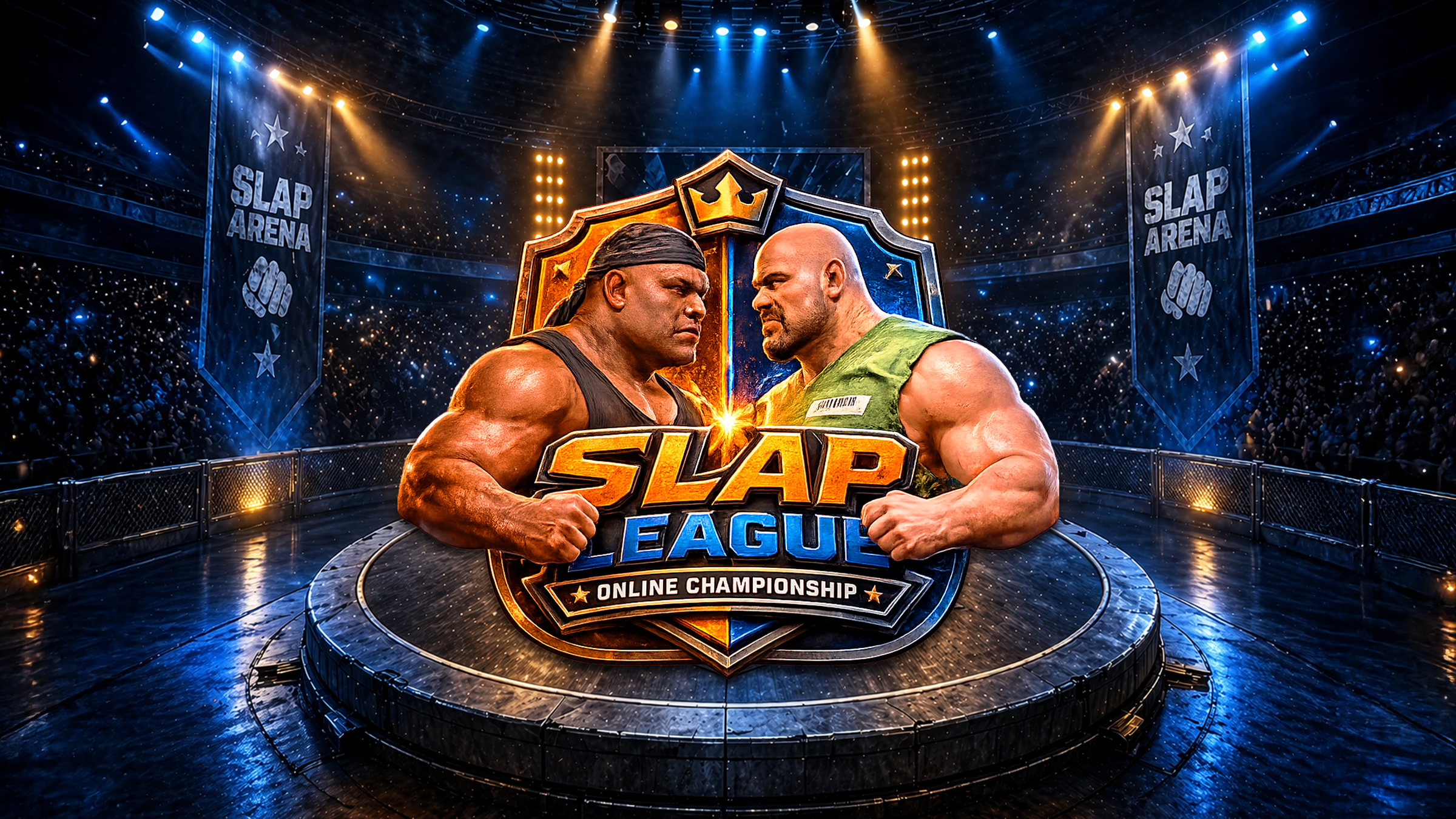 Iron League Online Championship arena banner artwork